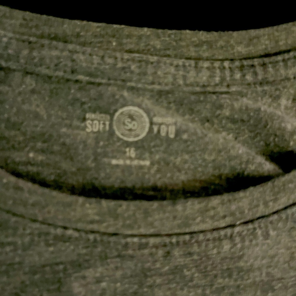 Grey smile sequence shirt